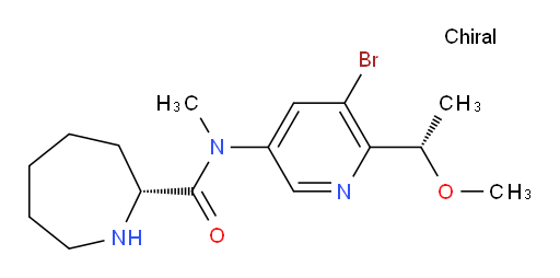 (R)-N-(5-bromo-6-((S)-1-methoxyethyl)pyridin-3-yl)-N-methylazepane-2-carboxamide