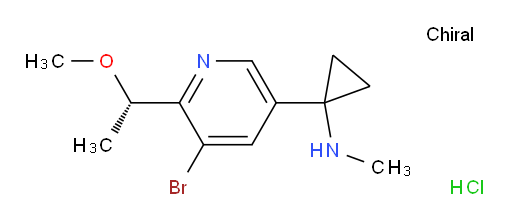 (S)-1-(5-bromo-6-(1-methoxyethyl)pyridin-3-yl)-N-methylcyclopropanamine hydrochloride