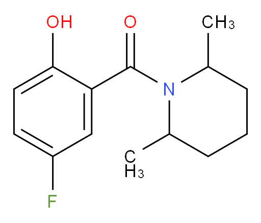 (2,6-dimethylpiperidin-1-yl)(5-fluoro-2-hydroxyphenyl)methanone