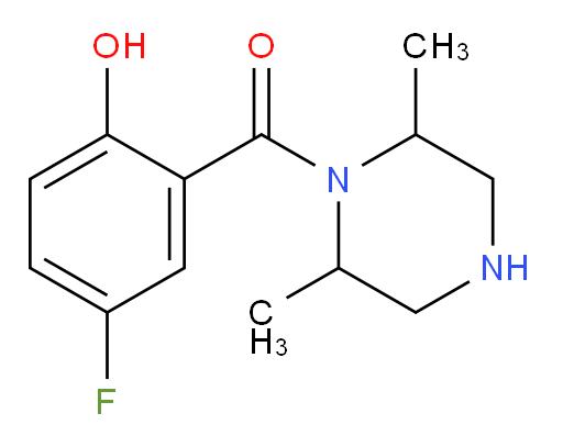 (2,6-dimethylpiperazin-1-yl)(5-fluoro-2-hydroxyphenyl)methanone