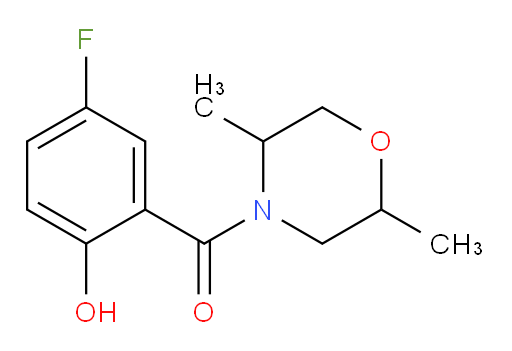 (2,5-dimethylmorpholino)(5-fluoro-2-hydroxyphenyl)methanone