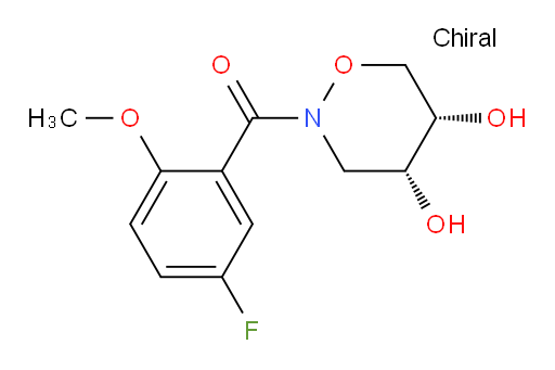 ((4R,5S)-4,5-dihydroxy-1,2-oxazinan-2-yl)(5-fluoro-2-methoxyphenyl)methanone