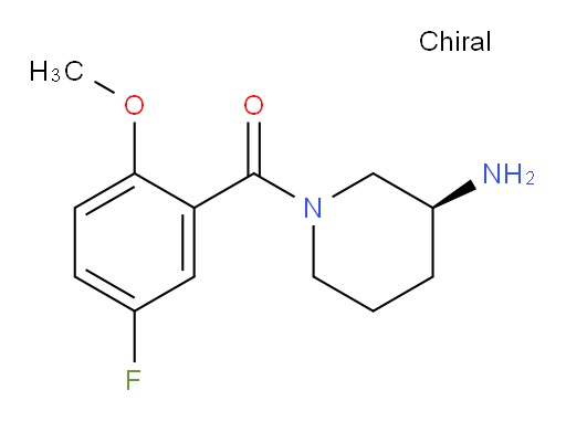 (S)-(3-aminopiperidin-1-yl)(5-fluoro-2-methoxyphenyl)methanone