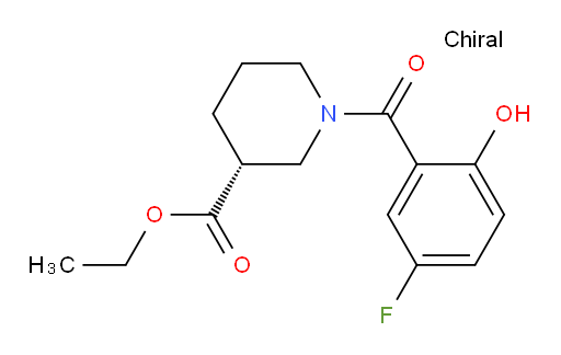 (R)-ethyl 1-(5-fluoro-2-hydroxybenzoyl)piperidine-3-carboxylate