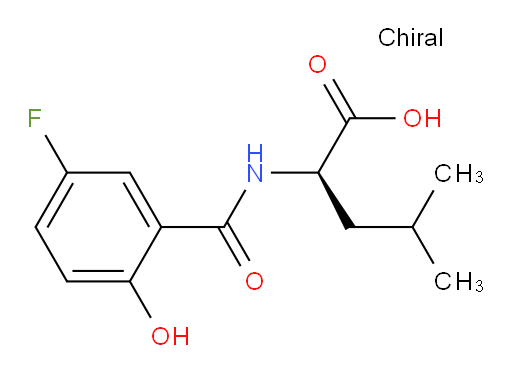 (R)-2-(5-fluoro-2-hydroxybenzamido)-4-methylpentanoic acid