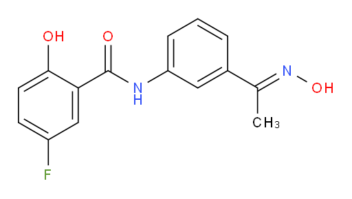 (E)-5-fluoro-2-hydroxy-N-(3-(1-(hydroxyimino)ethyl)phenyl)benzamide