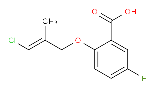 (E)-2-((3-chloro-2-methylallyl)oxy)-5-fluorobenzoic acid