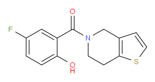 (6,7-dihydrothieno[3,2-c]pyridin-5(4H)-yl)(5-fluoro-2-hydroxyphenyl)methanone
