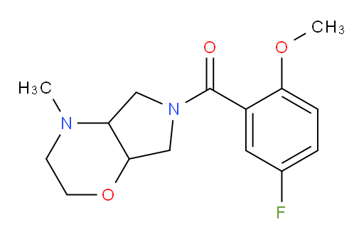 (5-fluoro-2-methoxyphenyl)(4-methylhexahydropyrrolo[3,4-b][1,4]oxazin-6(2H)-yl)methanone