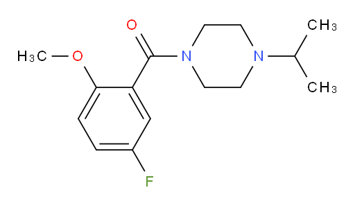 (5-fluoro-2-methoxyphenyl)(4-isopropylpiperazin-1-yl)methanone