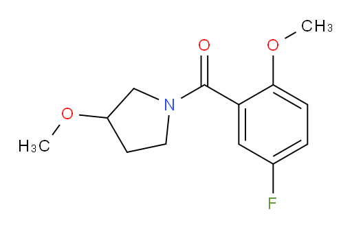 (5-fluoro-2-methoxyphenyl)(3-methoxypyrrolidin-1-yl)methanone