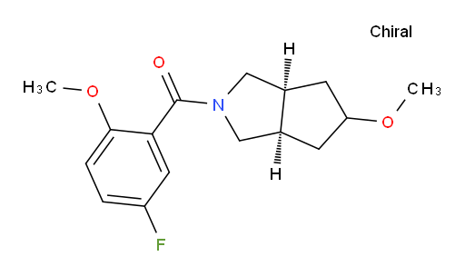 (5-fluoro-2-methoxyphenyl)((3aR,6aS)-5-methoxyhexahydrocyclopenta[c]pyrrol-2(1H)-yl)methanone