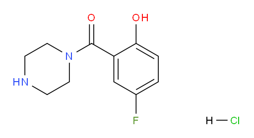 (5-fluoro-2-hydroxyphenyl)(piperazin-1-yl)methanone hydrochloride