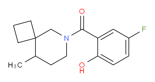 (5-fluoro-2-hydroxyphenyl)(9-methyl-6-azaspiro[3.5]nonan-6-yl)methanone