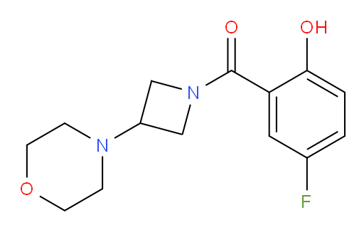 (5-fluoro-2-hydroxyphenyl)(3-morpholinoazetidin-1-yl)methanone