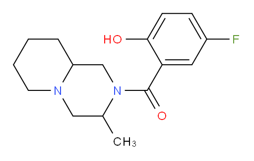 (5-fluoro-2-hydroxyphenyl)(3-methylhexahydro-1H-pyrido[1,2-a]pyrazin-2(6H)-yl)methanone