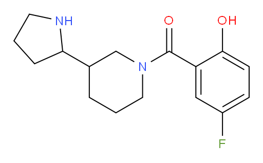 (5-fluoro-2-hydroxyphenyl)(3-(pyrrolidin-2-yl)piperidin-1-yl)methanone