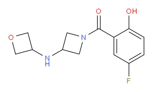 (5-fluoro-2-hydroxyphenyl)(3-(oxetan-3-ylamino)azetidin-1-yl)methanone