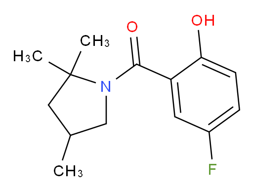(5-fluoro-2-hydroxyphenyl)(2,2,4-trimethylpyrrolidin-1-yl)methanone