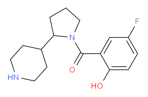 (5-fluoro-2-hydroxyphenyl)(2-(piperidin-4-yl)pyrrolidin-1-yl)methanone