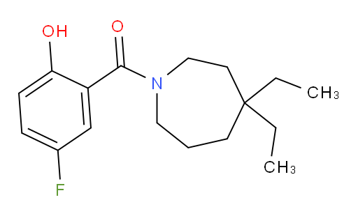 (4,4-diethylazepan-1-yl)(5-fluoro-2-hydroxyphenyl)methanone