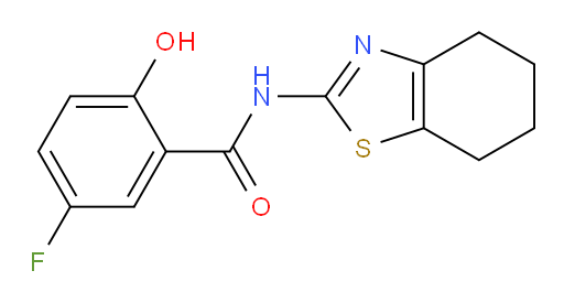 5-fluoro-2-hydroxy-N-(4,5,6,7-tetrahydrobenzo[d]thiazol-2-yl)benzamide