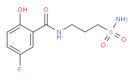 5-fluoro-2-hydroxy-N-(3-sulfamoylpropyl)benzamide