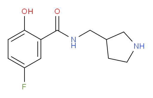 5-fluoro-2-hydroxy-N-(pyrrolidin-3-ylmethyl)benzamide