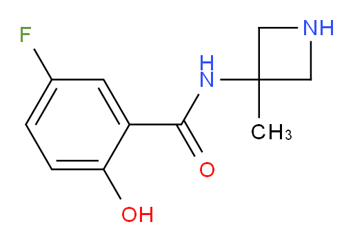 5-fluoro-2-hydroxy-N-(3-methylazetidin-3-yl)benzamide
