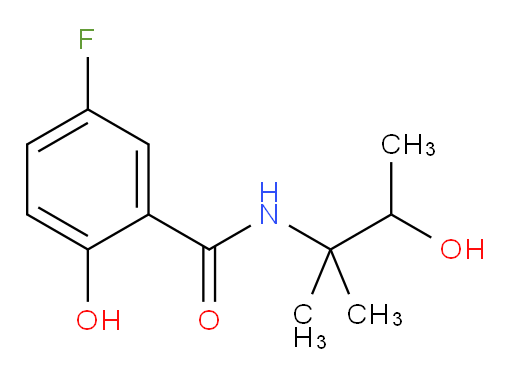 5-fluoro-2-hydroxy-N-(3-hydroxy-2-methylbutan-2-yl)benzamide