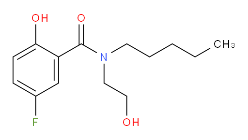 5-fluoro-2-hydroxy-N-(2-hydroxyethyl)-N-pentylbenzamide