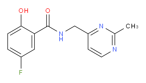 5-fluoro-2-hydroxy-N-((2-methylpyrimidin-4-yl)methyl)benzamide