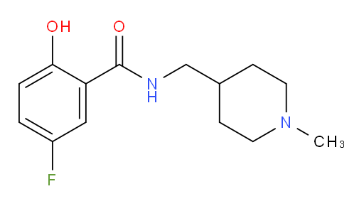 5-fluoro-2-hydroxy-N-((1-methylpiperidin-4-yl)methyl)benzamide