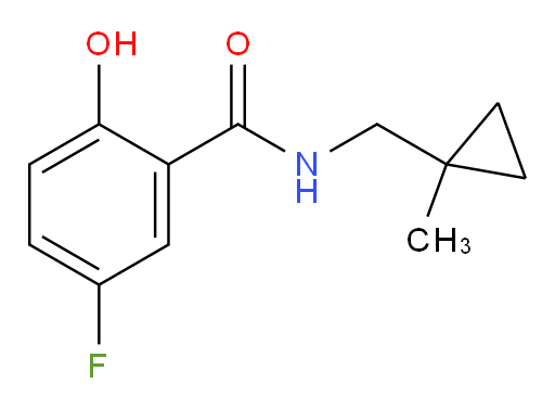5-fluoro-2-hydroxy-N-((1-methylcyclopropyl)methyl)benzamide