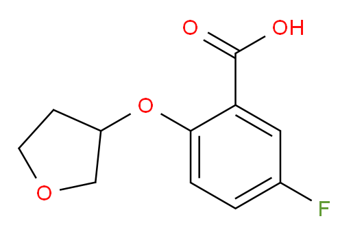 5-fluoro-2-((tetrahydrofuran-3-yl)oxy)benzoic acid