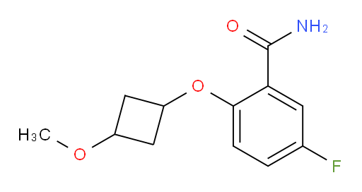 5-fluoro-2-(3-methoxycyclobutoxy)benzamide