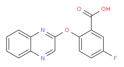 5-fluoro-2-(quinoxalin-2-yloxy)benzoic acid