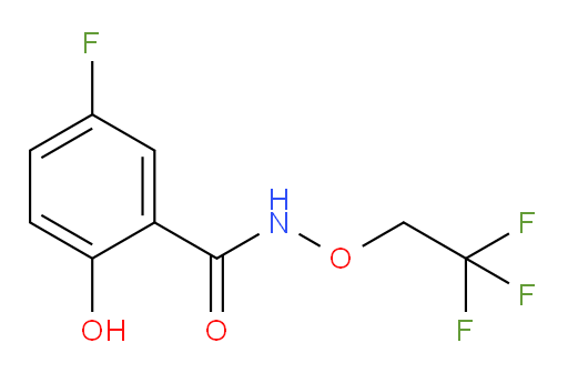 5-fluoro-2-hydroxy-N-(2,2,2-trifluoroethoxy)benzamide