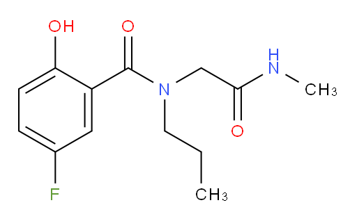 5-fluoro-2-hydroxy-N-(2-(methylamino)-2-oxoethyl)-N-propylbenzamide