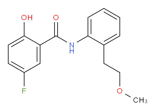 5-fluoro-2-hydroxy-N-(2-(2-methoxyethyl)phenyl)benzamide
