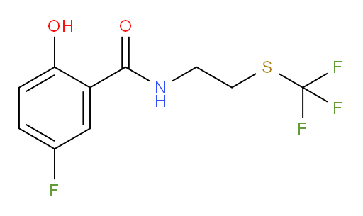 5-fluoro-2-hydroxy-N-(2-((trifluoromethyl)thio)ethyl)benzamide
