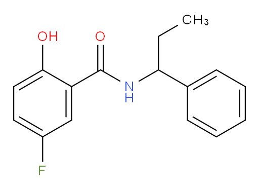 5-fluoro-2-hydroxy-N-(1-phenylpropyl)benzamide