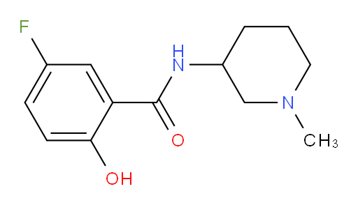 5-fluoro-2-hydroxy-N-(1-methylpiperidin-3-yl)benzamide
