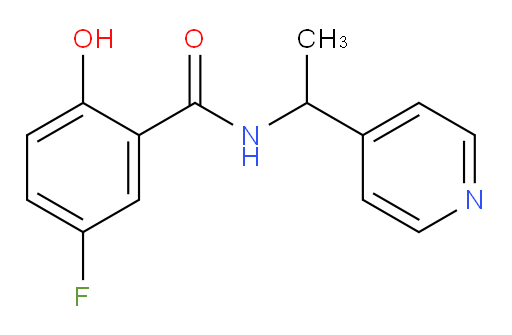 5-fluoro-2-hydroxy-N-(1-(pyridin-4-yl)ethyl)benzamide