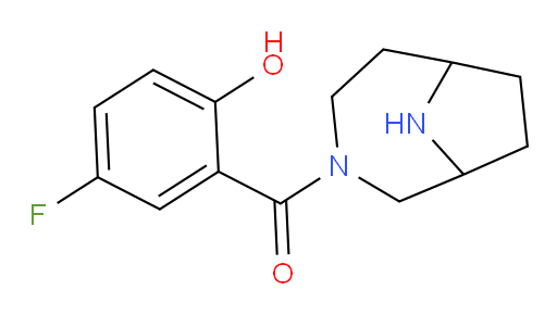3,9-diazabicyclo[4.2.1]nonan-3-yl(5-fluoro-2-hydroxyphenyl)methanone