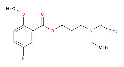 3-(diethylamino)propyl 5-fluoro-2-methoxybenzoate