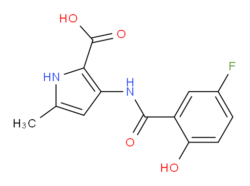3-(5-fluoro-2-hydroxybenzamido)-5-methyl-1H-pyrrole-2-carboxylic acid