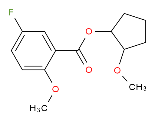 2-methoxycyclopentyl 5-fluoro-2-methoxybenzoate