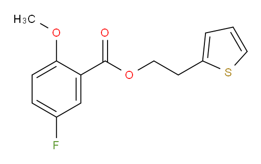 2-(thiophen-2-yl)ethyl 5-fluoro-2-methoxybenzoate