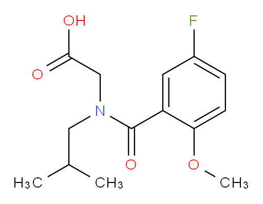 2-(5-fluoro-N-isobutyl-2-methoxybenzamido)acetic acid